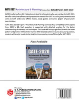 GATE 2021 -  Architecture & Planning - Previous Years' Solved Papers 2009-2020