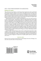 Sex and Friendship in Baboons Sex and Friendship in Baboons