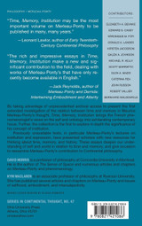 Time, Memory, Institution