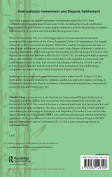 International Investment and Dispute Settlement International Investment and Dispute Settlement
