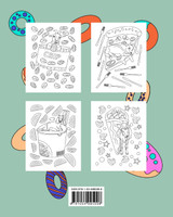 Kawaii Food and Goat Coloring Book Kawaii Food and Goat Coloring Book