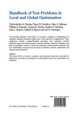 Handbook of Test Problems in Local and Global Optimization