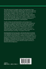 Foundations of Knowledge Systems