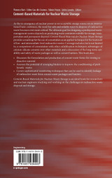 Cement-Based Materials for Nuclear Waste Storage