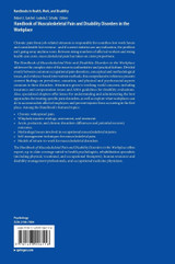 Handbook of Musculoskeletal Pain and Disability Disorders in the Workplace