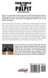 From Pimpin to the Pulpit