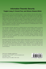 Information Theoretic Security