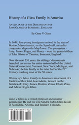 History of a Glass Family in America (HC)