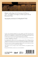 Histoire authentique de la Commune de Paris en 1871 Histoire authentique de la Commune de Paris en 1871