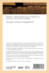 Philoctète, tragédie, en 3 actes et en vers. Traduit du grec Philoctète, tragédie, en 3 actes et en vers. Traduit du grec