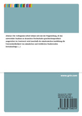Entwicklung eines Fragebogens zur Evaluation von Chancengleichheit im universitären Kontext Entwicklung eines Fragebogens zur Evaluation von Chancengleichheit im universitären Kontext