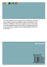 Unterrichtseinheit zur Kantischen Frage "Was kann ich wissen?" Unterrichtseinheit zur Kantischen Frage "Was kann ich wissen?"