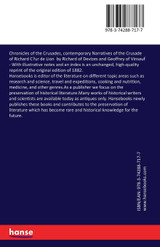 Chronicles of the Crusades, contemporary Narratives of the Crusade of Richard Cœur de Lion by Richard of Devizes and Geoffrey of Vinsauf Chronicles of the Crusades, contemporary Narratives of the Crusade of Richard Cœur de Lion by Richard of Devizes and Geoffrey of Vinsauf