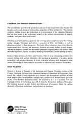 Surface Characteristics of Fibers and Textiles