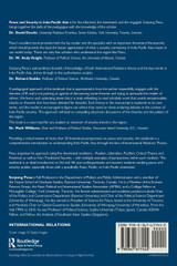 Peace and Security in Indo-Pacific Asia Peace and Security in Indo-Pacific Asia