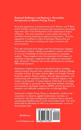 Introduction to Option Pricing Theory