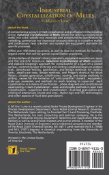 Industrial Crystallization of Melts Industrial Crystallization of Melts