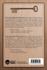 Privacy and Confidentiality Perspectives Archivists and Archival Records