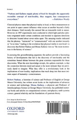 The Non-Local Universe The Non-Local Universe