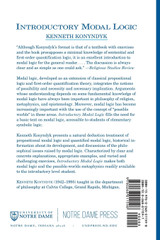 Introductory Modal Logic