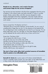 Baptism Services, Sermons, and Prayers