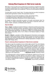 Achieving Ethical Competence for Public Service Leadership Achieving Ethical Competence for Public Service Leadership