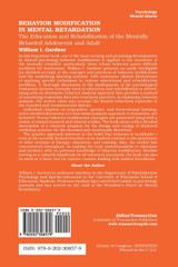 Behavior Modification in Mental Retardation Behavior Modification in Mental Retardation