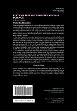 Systems Research for Behavioral Science