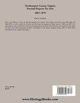 Northampton County, Virginia Personal Property Tax Lists, 1863-1870 Northampton County, Virginia Personal Property Tax Lists, 1863-1870