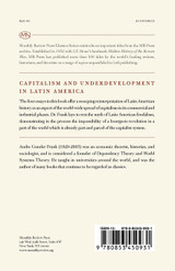 Capitalism and Underdevelopment in Latin America Capitalism and Underdevelopment in Latin America
