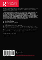 Routledge Handbook of Modern Korean Literature Routledge Handbook of Modern Korean Literature