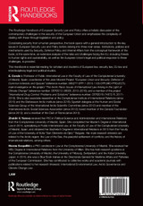 The Routledge Handbook of European Security Law and Policy The Routledge Handbook of European Security Law and Policy