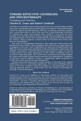 Toward Effective Counseling and Psychotherapy