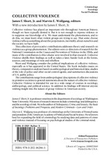 Collective Violence Collective Violence