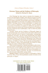 Christian Theism and the Problems of Philosophy