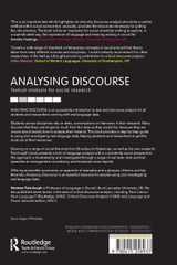 Analysing Discourse Analysing Discourse