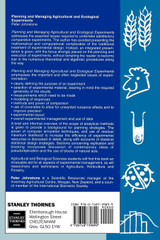 Planning and Managing Agricultural and Ecological Experiments