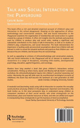 Talk and Social Interaction in the Playground