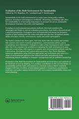 Evaluation of the Built Environment for Sustainability Evaluation of the Built Environment for Sustainability
