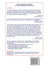 American Regulatory Federalism and Telecommunications Infrastructure American Regulatory Federalism and Telecommunications Infrastructure