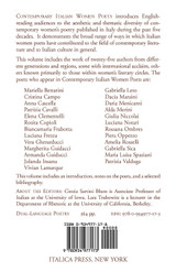 Contemporary Italian Women Poets Contemporary Italian Women Poets