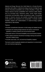 Material and Energy Recovery from Solid Waste for a Circular Economy Material and Energy Recovery from Solid Waste for a Circular Economy
