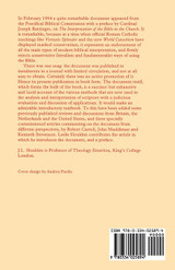 The Interpretation of the Bible in the Church