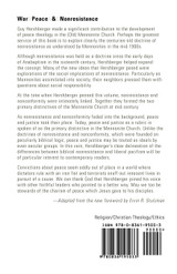 War, Peace, and Nonresistance