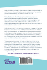 Online Meetings that Matter