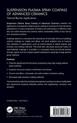 Suspension Plasma Spray Coating of Advanced Ceramics