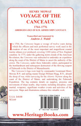 Henry Mowat, Voyage of the Canceaux 1764-1776