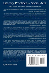 Literary Practices As Social Acts