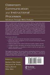 Classroom Communication and Instructional Processes