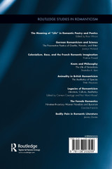 Bodily Pain in Romantic Literature